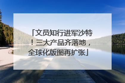文员知行进军沙特！三大产品齐落地，全球化版图再扩张