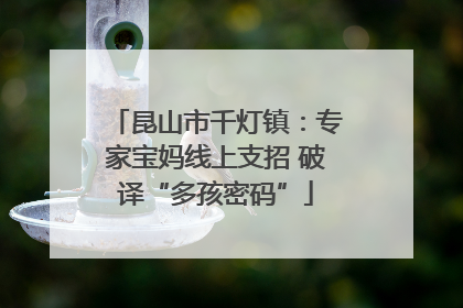 昆山市千灯镇：专家宝妈线上支招 破译“多孩密码”
