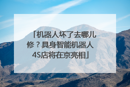机器人坏了去哪儿修？具身智能机器人4S店将在京亮相