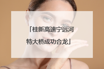 桂新高速宁远河特大桥成功合龙