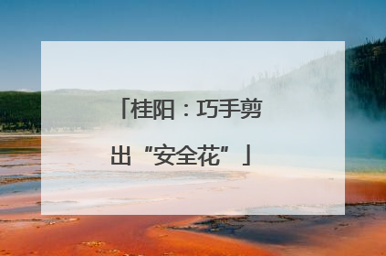桂阳：巧手剪出“安全花”