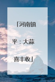 河南镇平：大蒜喜丰收