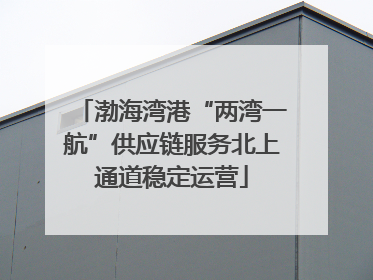 渤海湾港“两湾一航”供应链服务北上通道稳定运营