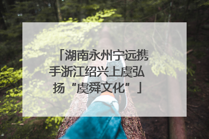 湖南永州宁远携手浙江绍兴上虞弘扬“虞舜文化”