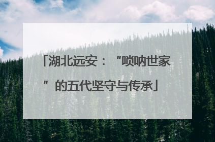 湖北远安：“唢呐世家”的五代坚守与传承