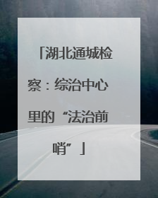 湖北通城检察：综治中心里的“法治前哨”