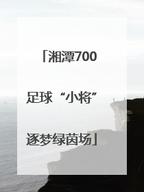湘潭700足球“小将”逐梦绿茵场