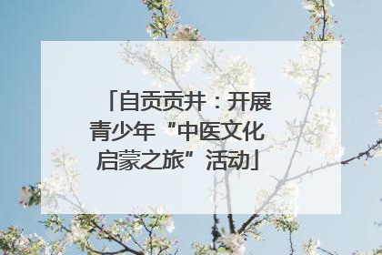 自贡贡井：开展青少年“中医文化启蒙之旅”活动