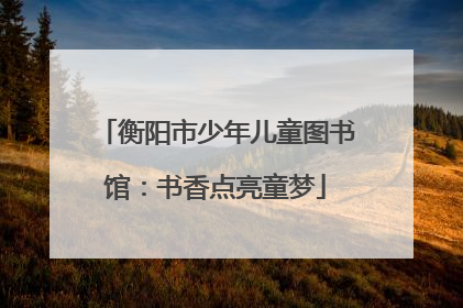 衡阳市少年儿童图书馆：书香点亮童梦