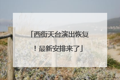 西街天台演出恢复！最新安排来了