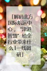 解码北方国际航运中心，“津港智慧”给全行业带来什么│一线调研