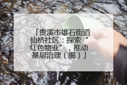 贵溪市雄石街道仙桥社区：探索“红色物业”，推动基层治理（图）