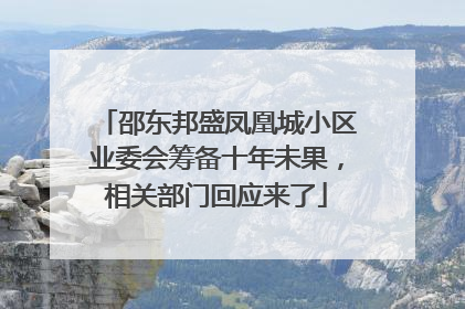 邵东邦盛凤凰城小区业委会筹备十年未果，相关部门回应来了