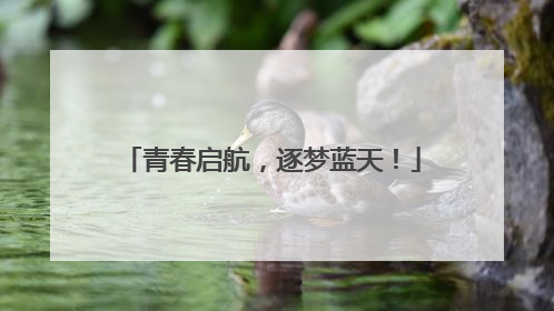青春启航，逐梦蓝天！