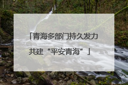 青海多部门持久发力共建“平安青海”