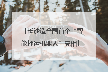 长沙造全国首个“智能押运机器人”亮相