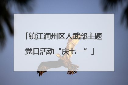 镇江润州区人武部主题党日活动“庆七一”