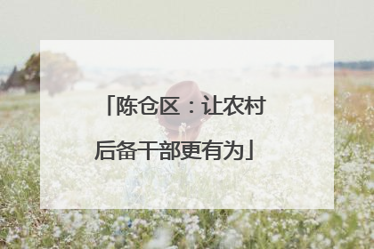 陈仓区：让农村后备干部更有为