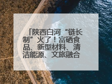 陕西白河“链长制”火了！富硒食品、新型材料、清洁能源、文旅融合齐发力