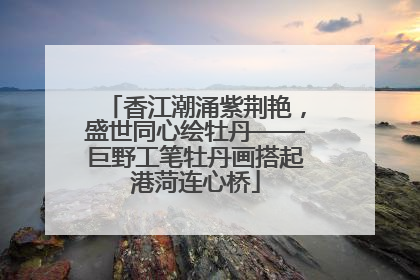 香江潮涌紫荆艳，盛世同心绘牡丹——巨野工笔牡丹画搭起港菏连心桥
