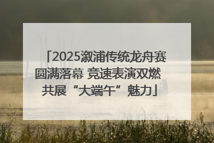 2025溆浦传统龙舟赛圆满落幕 竞速表演双燃 共展“大端午”魅力