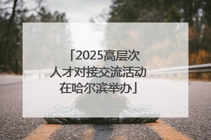 2025高层次人才对接交流活动在哈尔滨举办