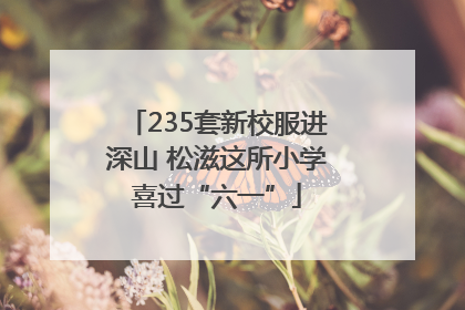 235套新校服进深山 松滋这所小学喜过“六一”