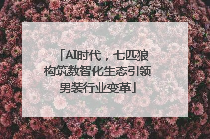 AI时代，七匹狼构筑数智化生态引领男装行业变革