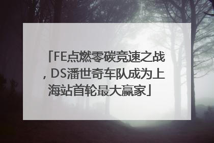FE点燃零碳竞速之战，DS潘世奇车队成为上海站首轮最大赢家